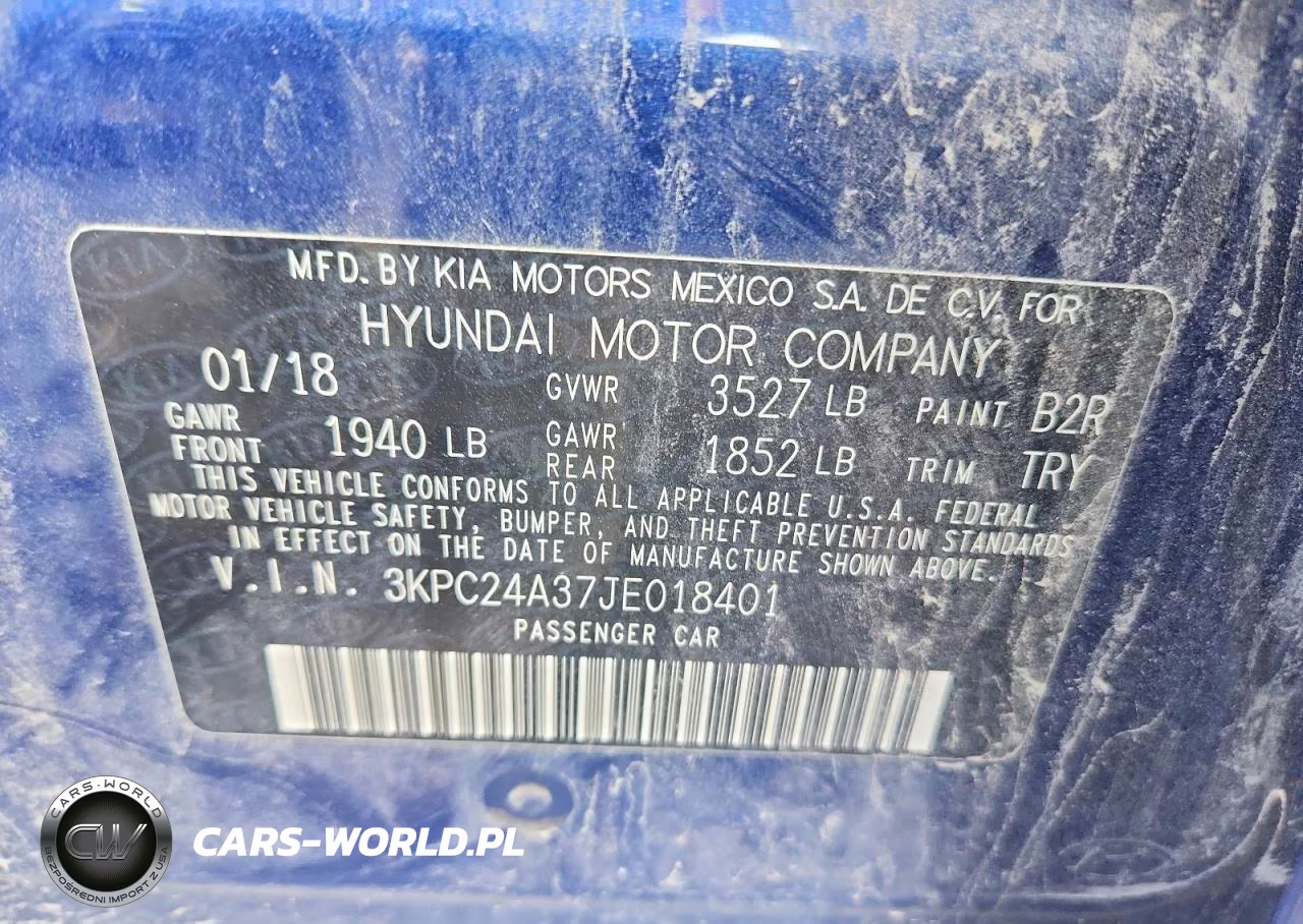 2018 Hyundai Accent Se VIN:3KPC24A37JE018401 - 12