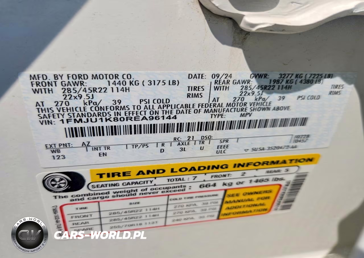 2024 Ford Expedition Limited VIN:1FMJU1K80REA96144 - 13