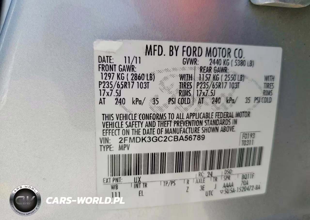 2012 Ford Edge Se VIN:2FMDK3GC2CBA56789 - 13