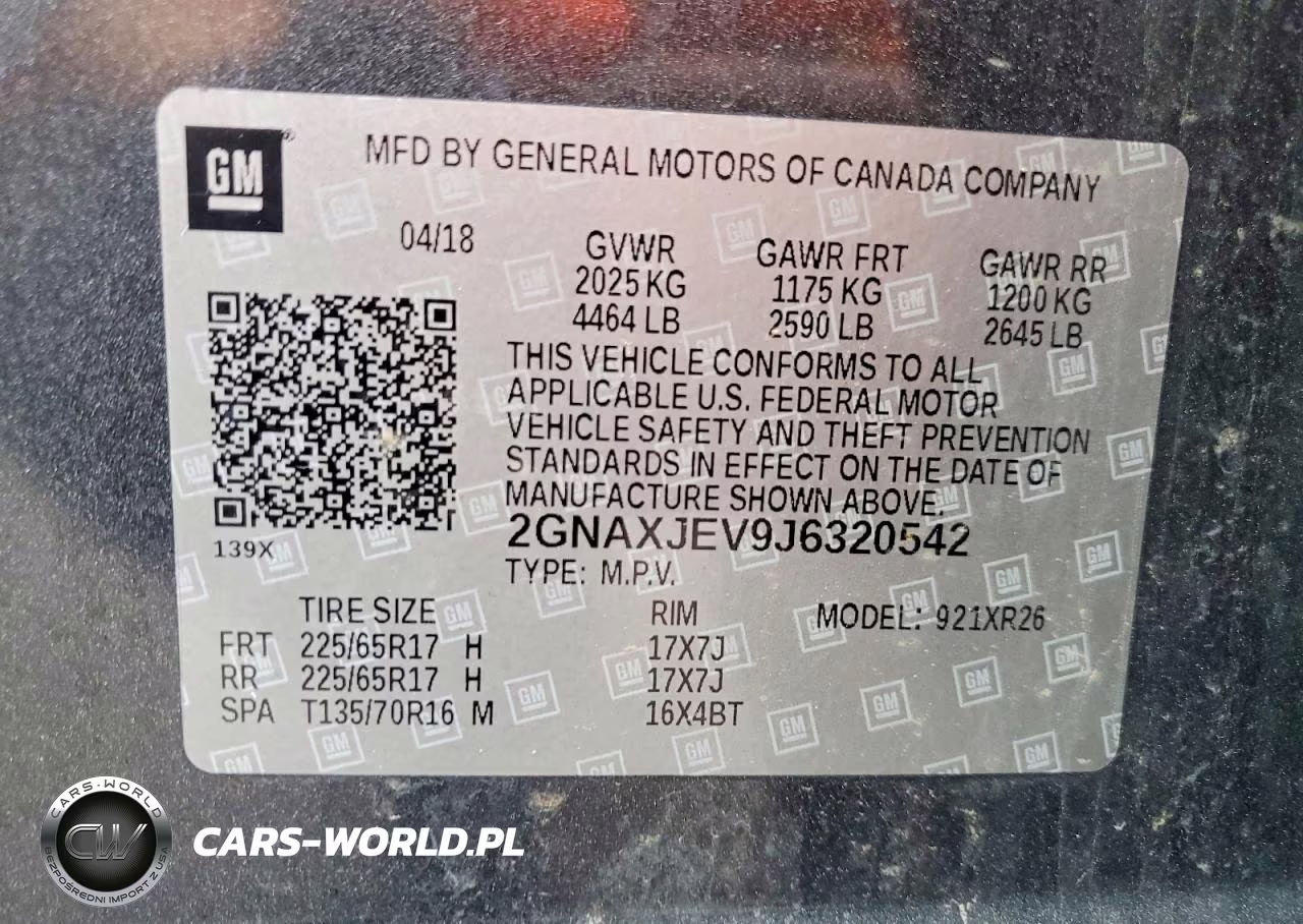 2018 Chevrolet Equinox Lt VIN:2GNAXJEV9J6320542 - 13