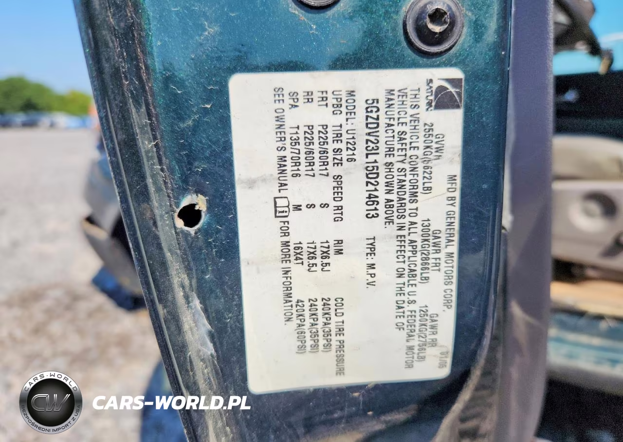 2005 Saturn Relay 3 VIN:5GZDV23L15D214613 - 13