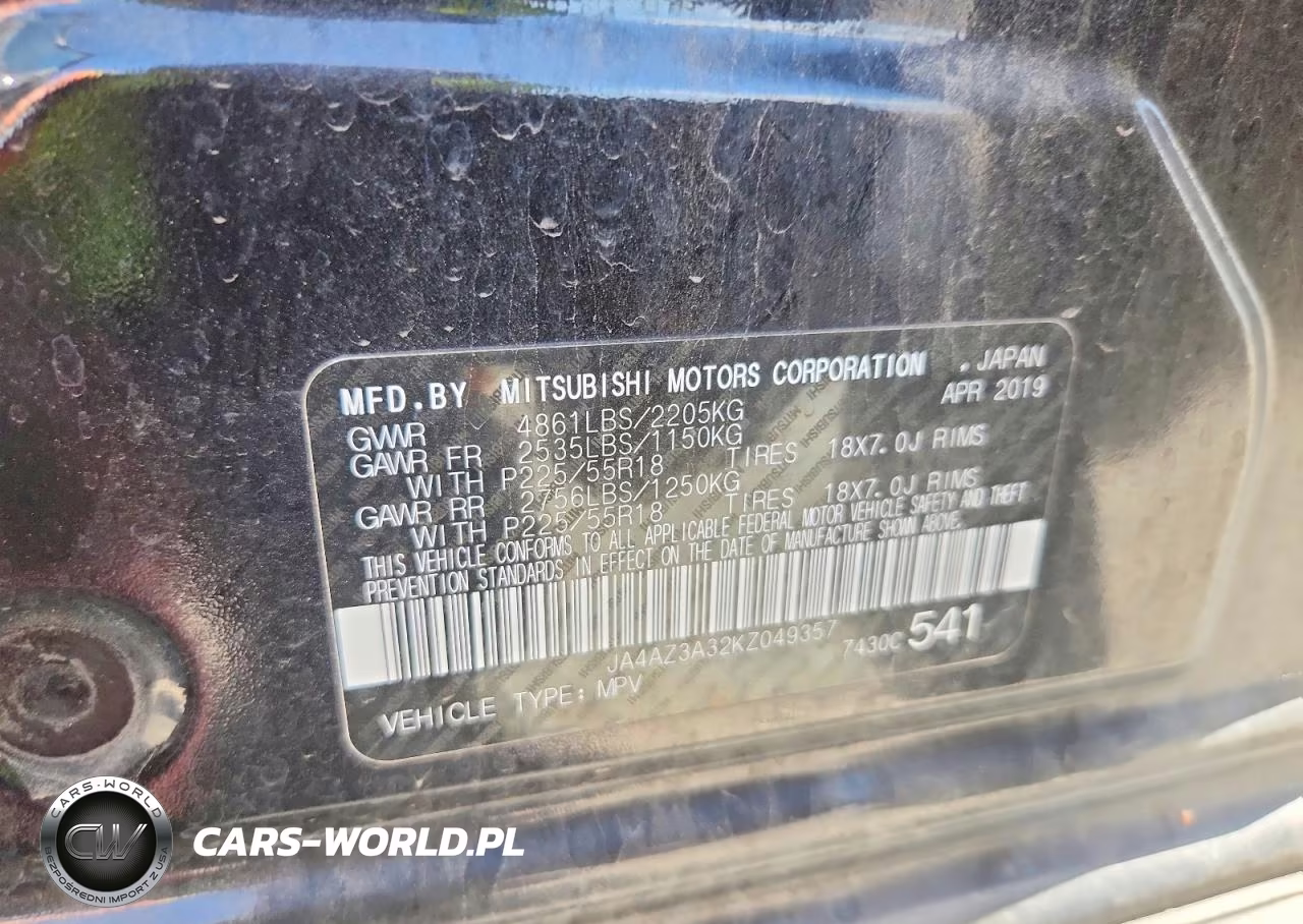 2019 Mitsubishi Outlander Se VIN:JA4AZ3A32KZ049357 - 14