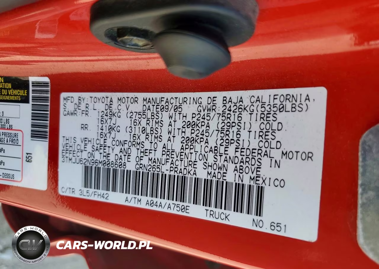 2006 Toyota Tacoma Double Cab Prerunner VIN:3TMJU62N96M008608 - 12