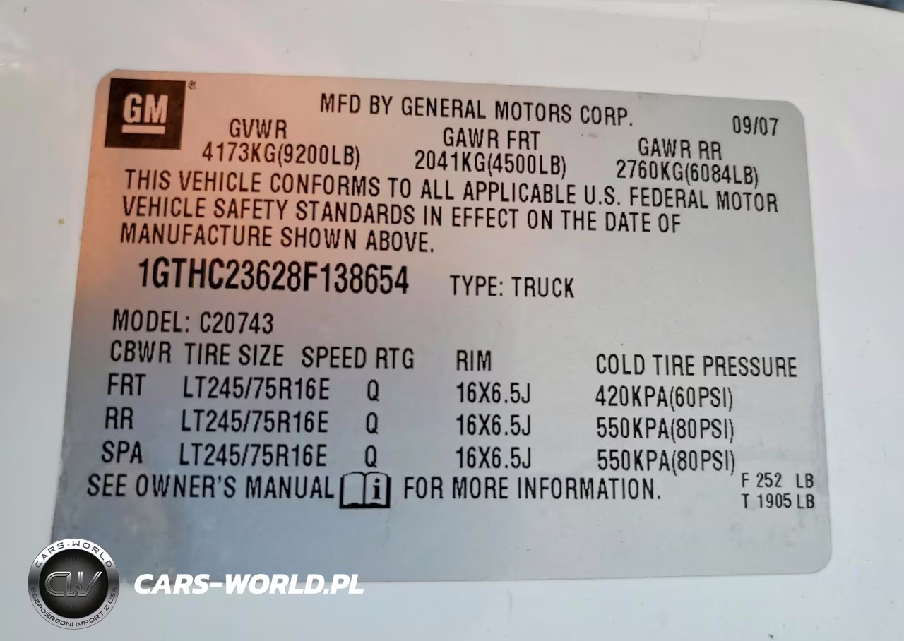 2008 GMC Sierra C2500 Heavy Duty VIN:1GTHC23628F138654 - 13