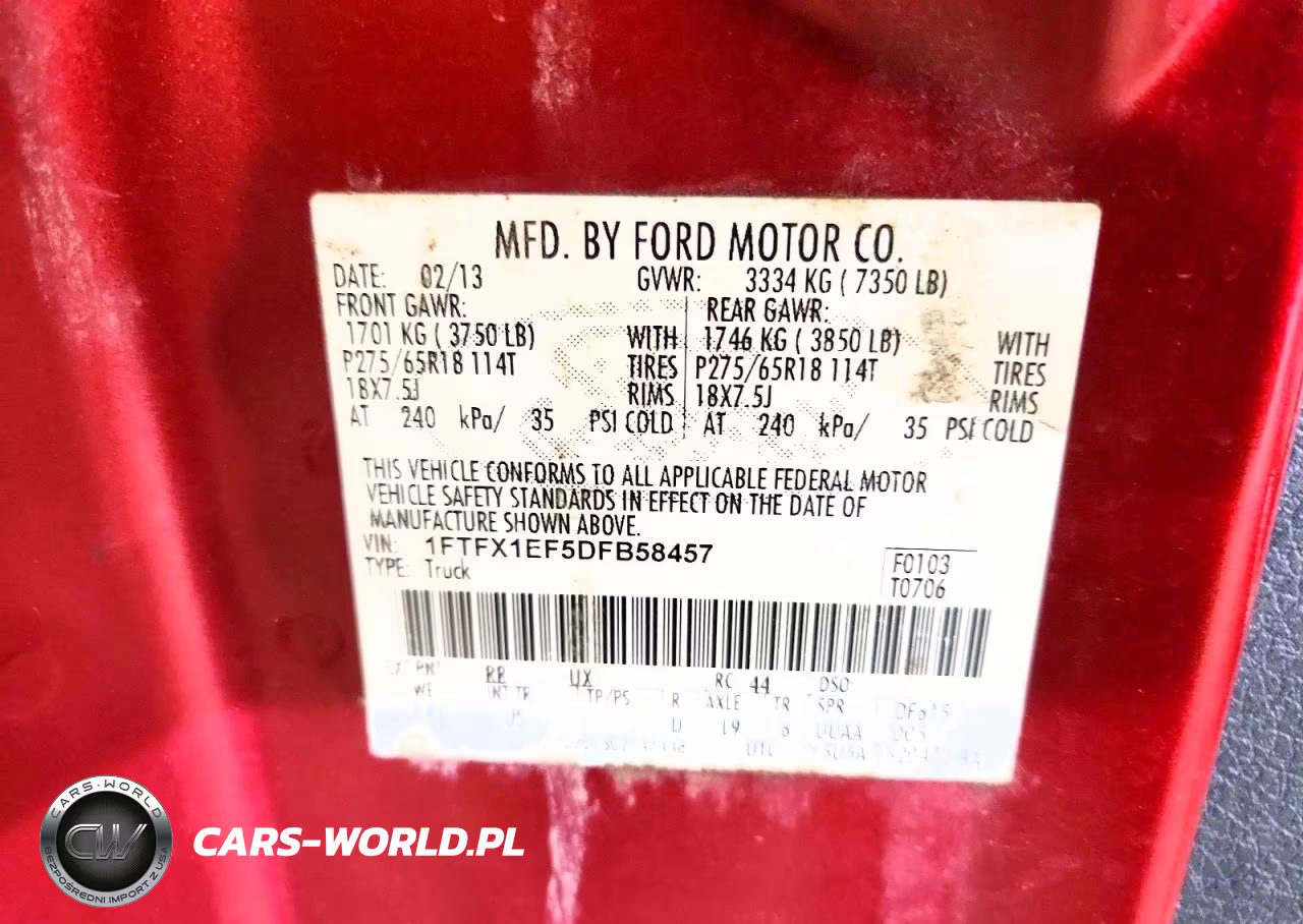 2013 Ford F150 Super Cab VIN:1FTFX1EF5DFB58457 - 12