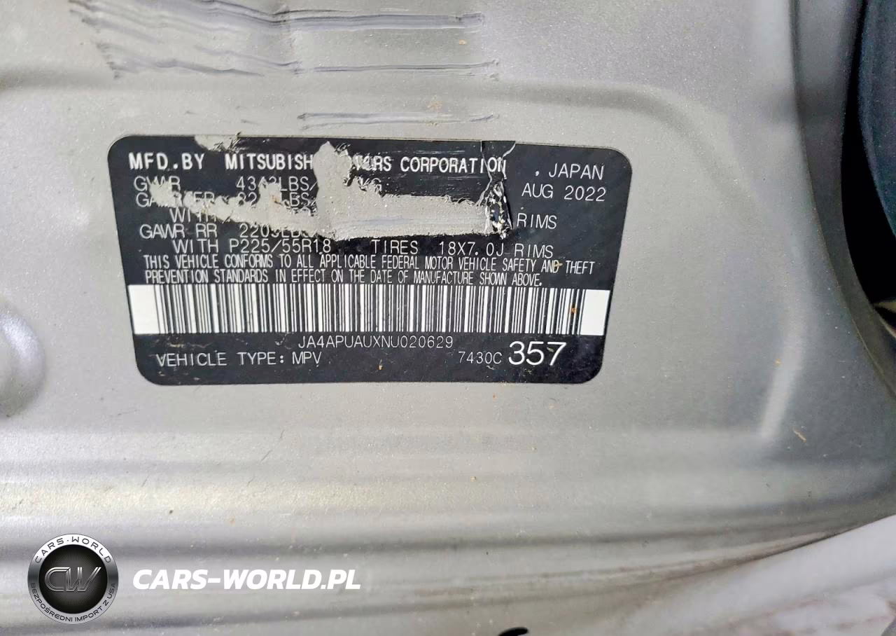 2022 Mitsubishi Outlander Sport Es VIN:JA4APUAUXNU020629 - 13