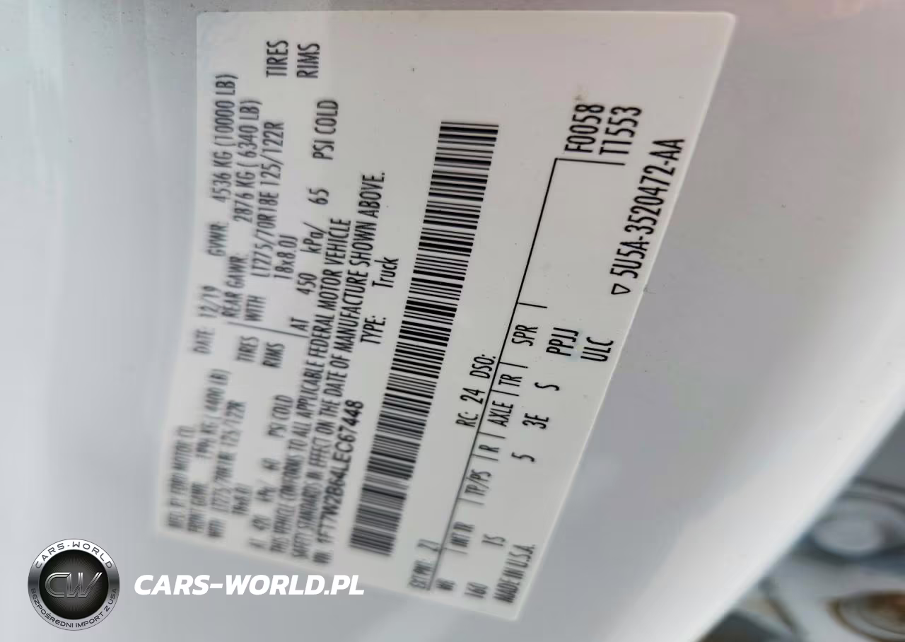 2020 Ford F250 Super Duty VIN:1FT7W2B64LEC67448 - 13