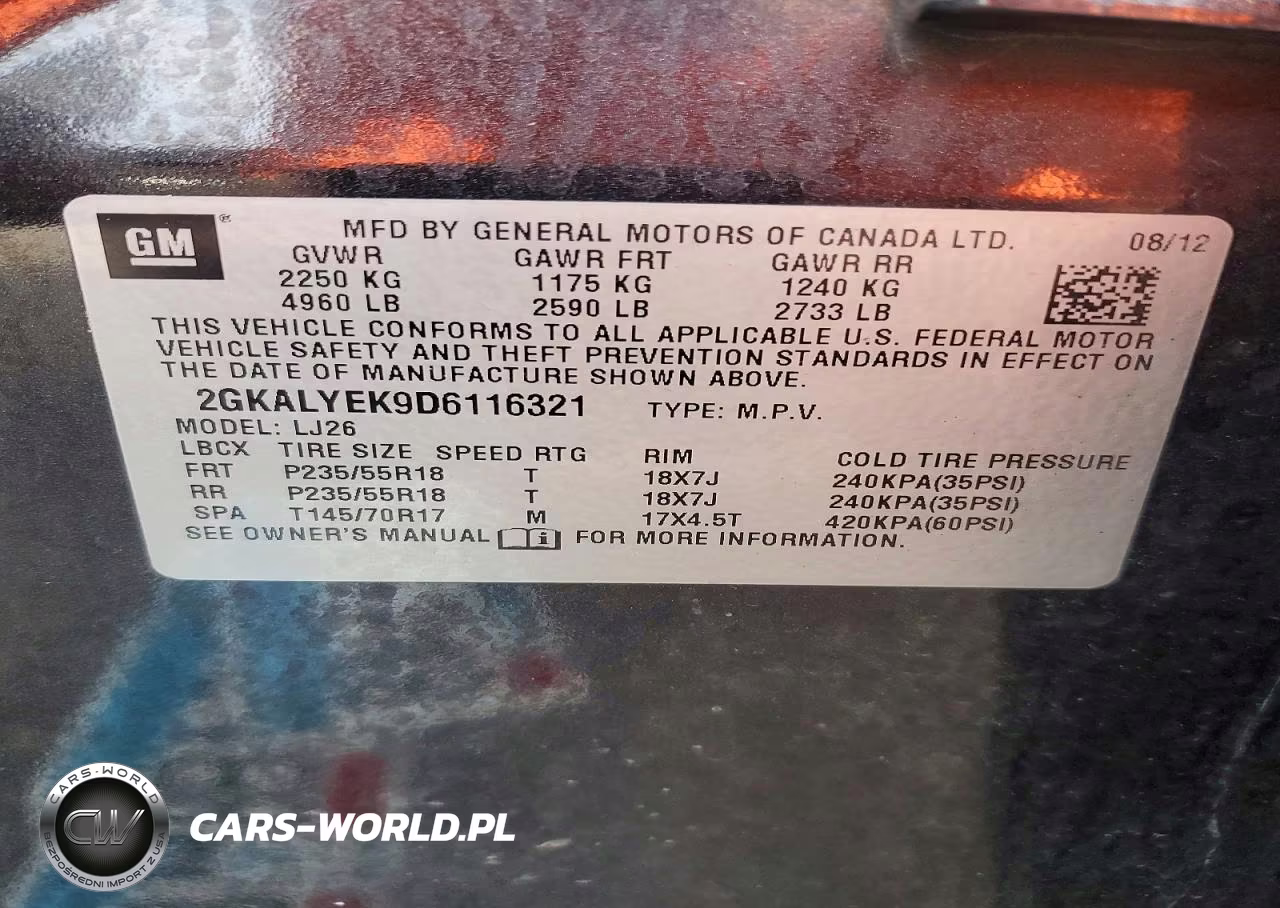 2013 GMC Terrain Denali VIN:2GKALYEK9D6116321 - 13