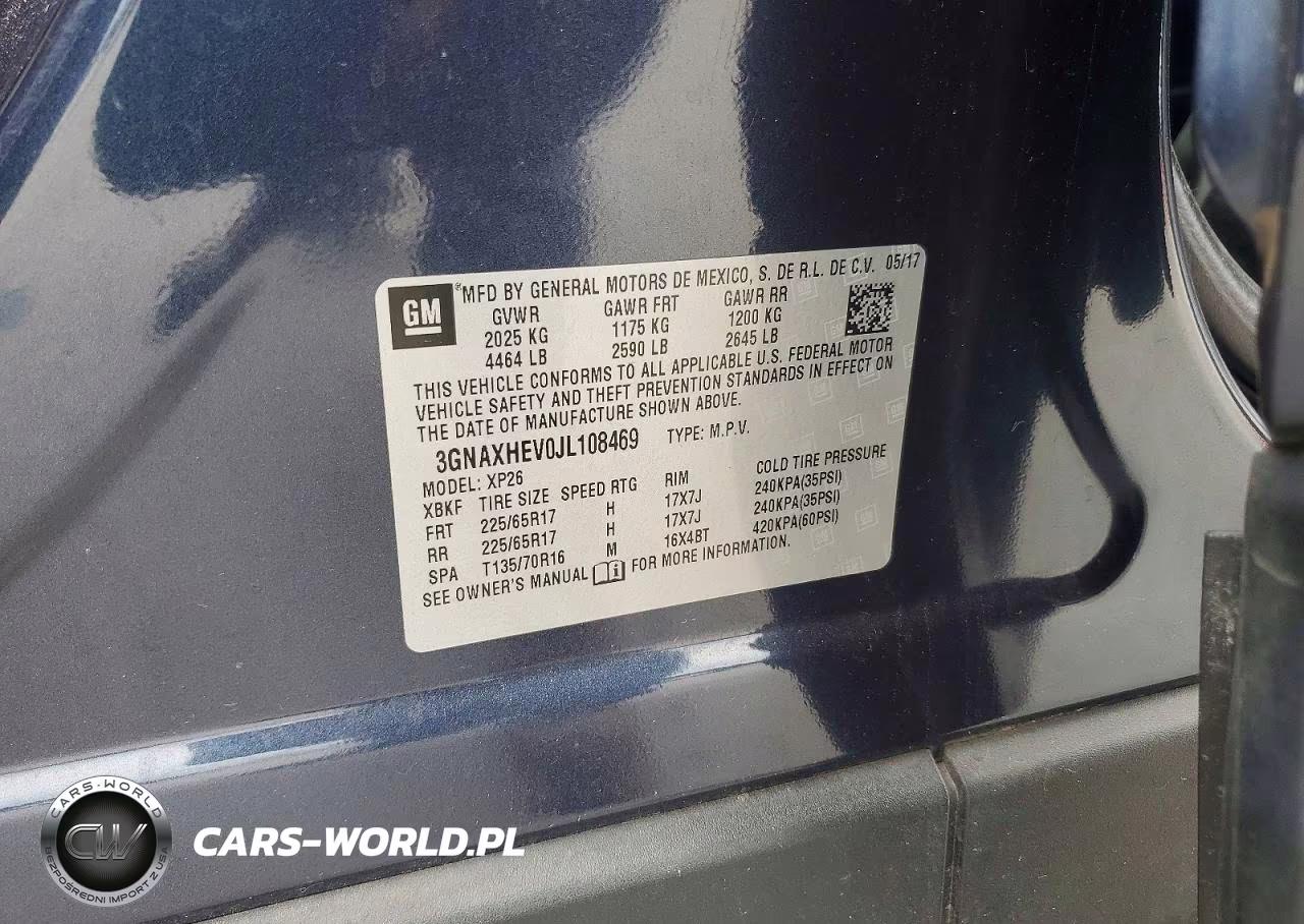2018 Chevrolet Equinox Ls VIN:3GNAXHEV0JL108469 - 13