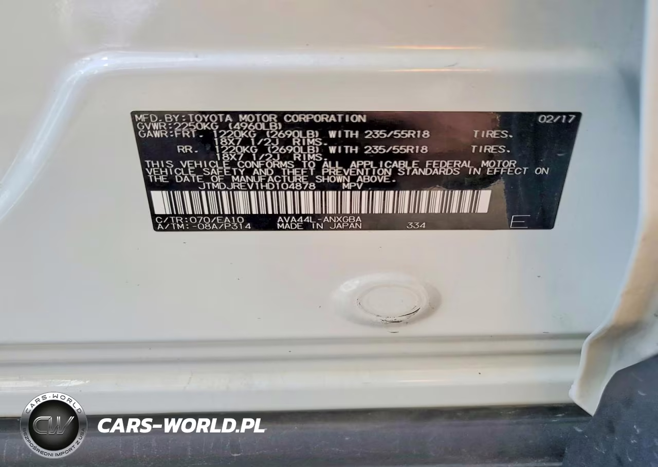 2017 Toyota Rav4 Hv Limited VIN:JTMDJREV1HD104878 - 12