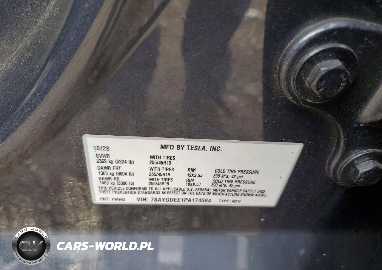 2023 Tesla Model Y VIN:7SAYGDEE1PA174584 - 12