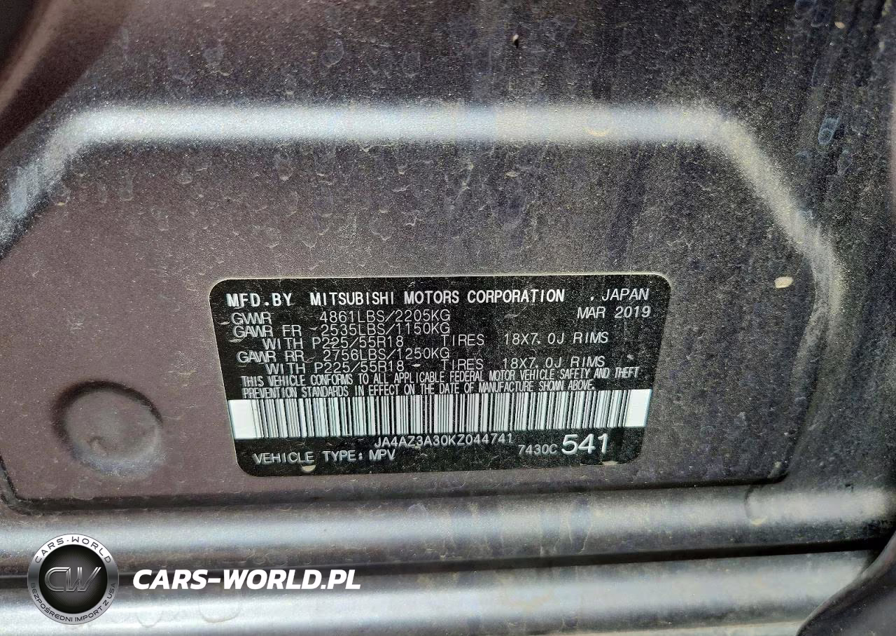 2019 Mitsubishi Outlander Se VIN:JA4AZ3A30KZ044741 - 13
