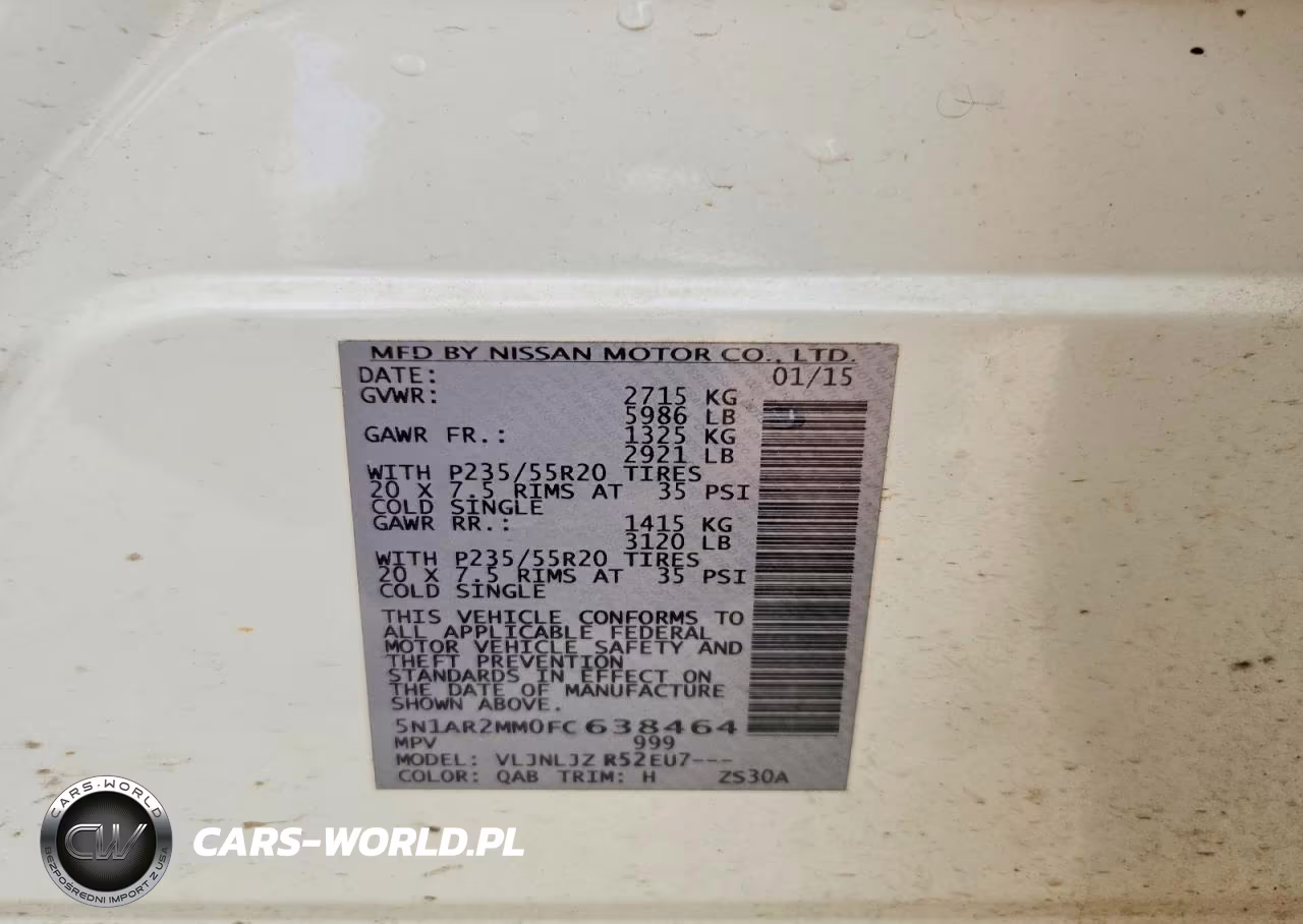 2015 Nissan Pathfinder S VIN:5N1AR2MM0FC638464 - 13