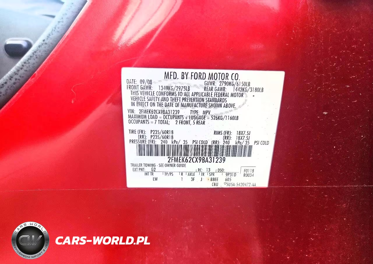 2009 Ford Flex Sel VIN:2FMEK62CX9BA31239 - 13
