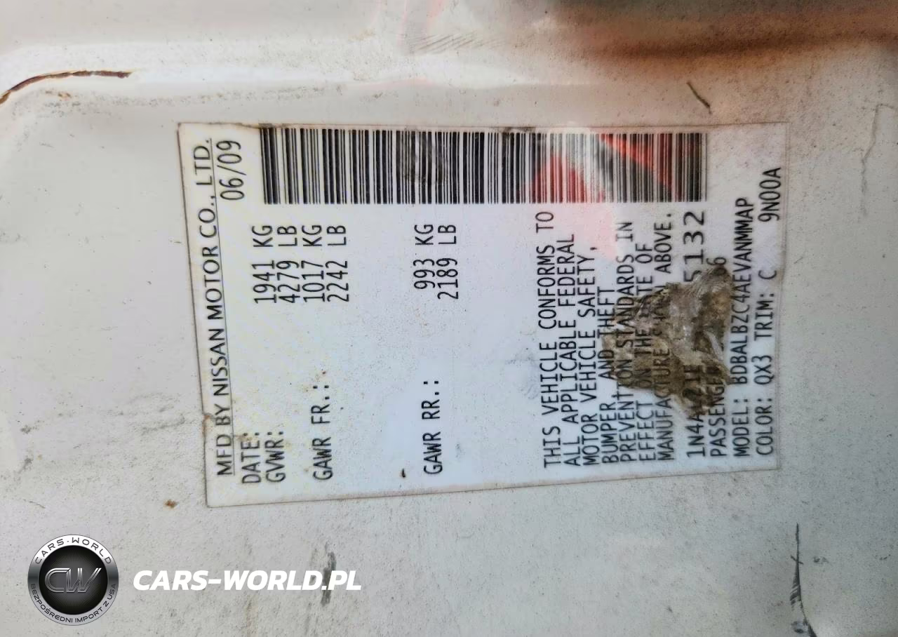 2009 Nissan Altima 2.5 VIN:1N4AL21E09N525132 - 12