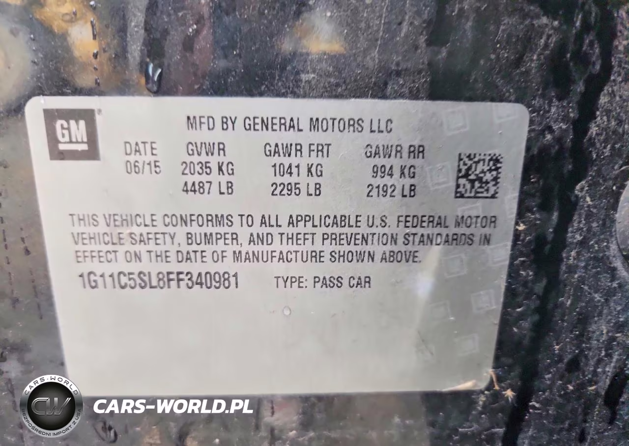 2015 Chevrolet Malibu 1Lt VIN:1G11C5SL8FF340981 - 12