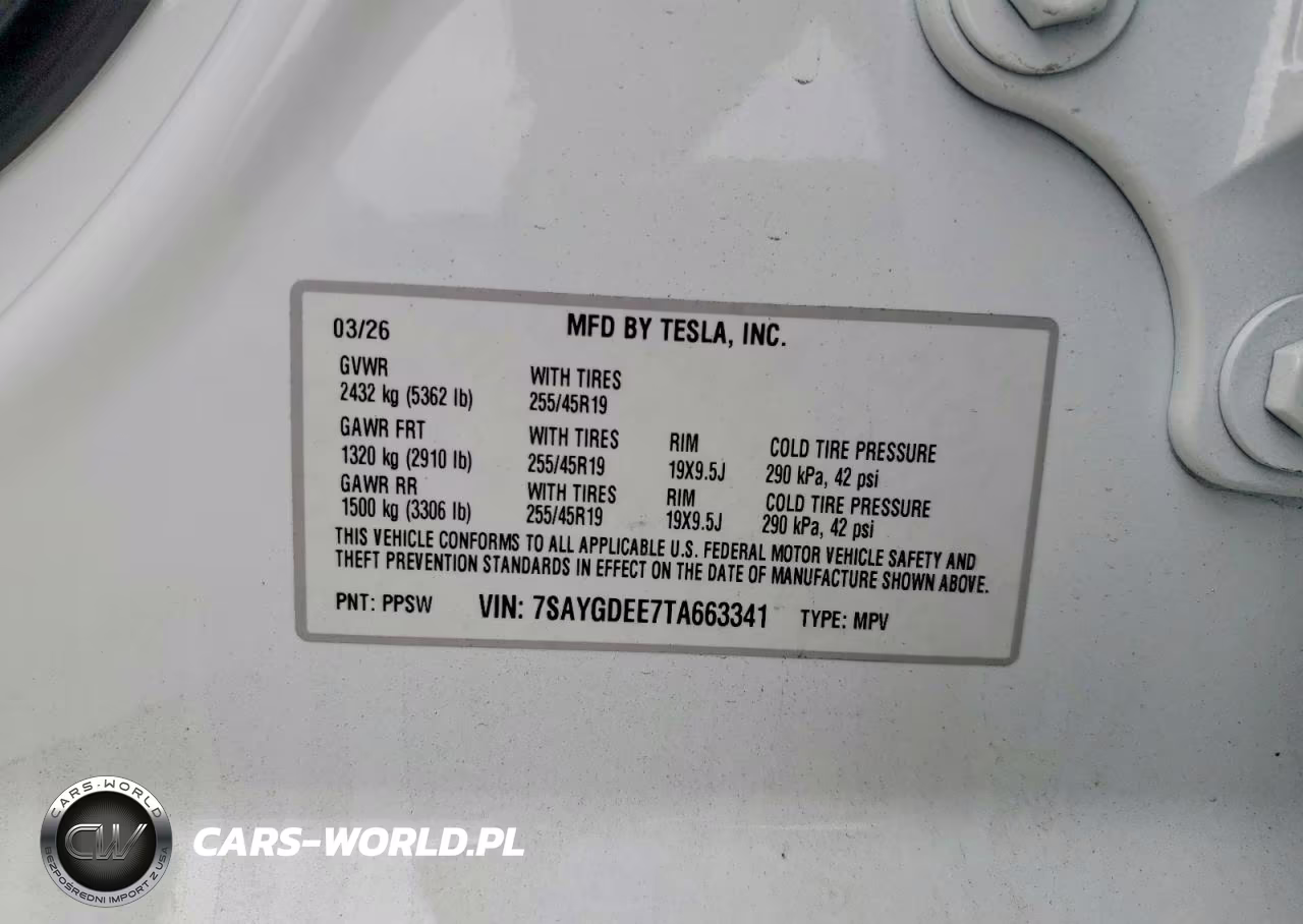 2026 Tesla Model Y VIN:7SAYGDEE7TA663341 - 12