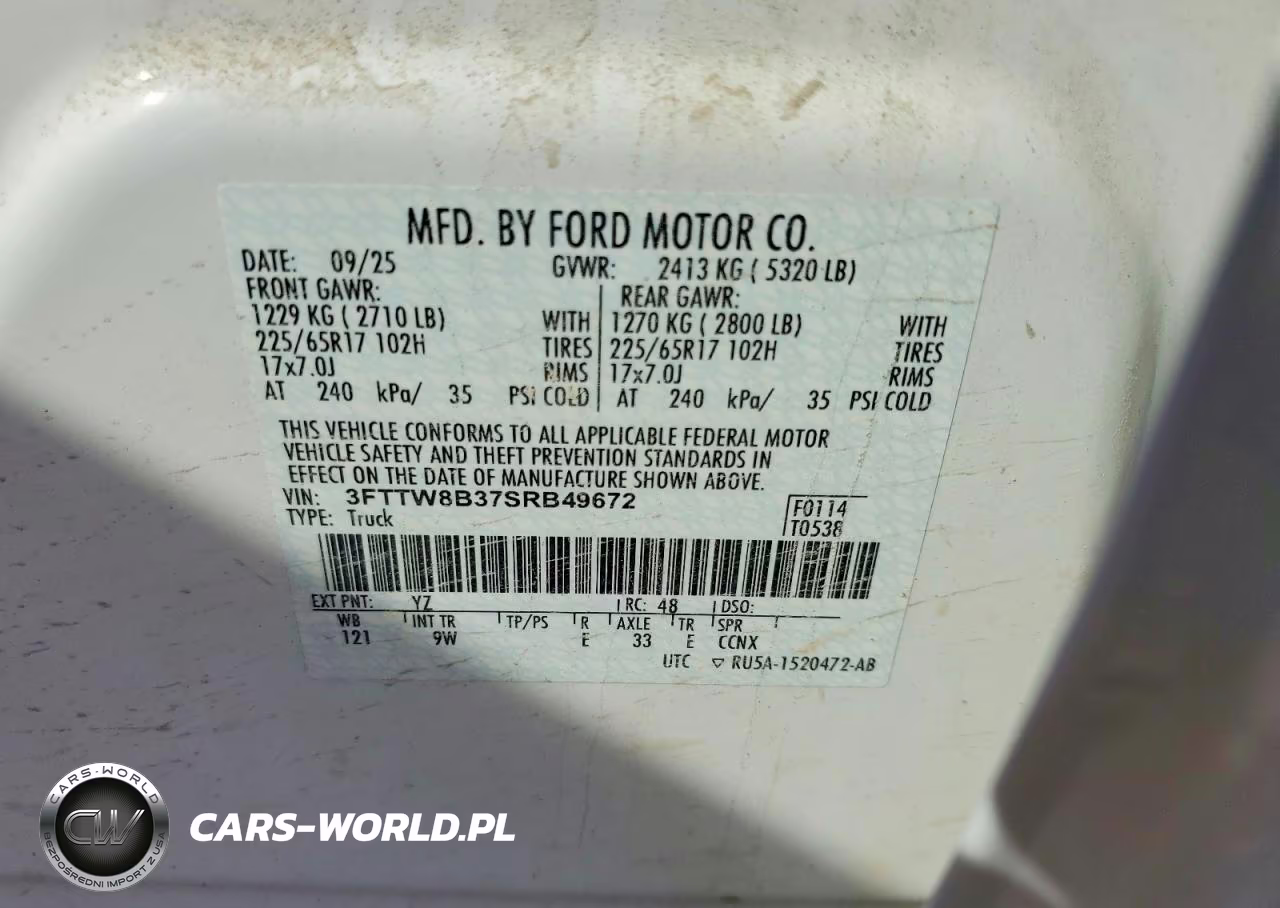2025 Ford Maverick Xl VIN:3FTTW8B37SRB49672 - 12