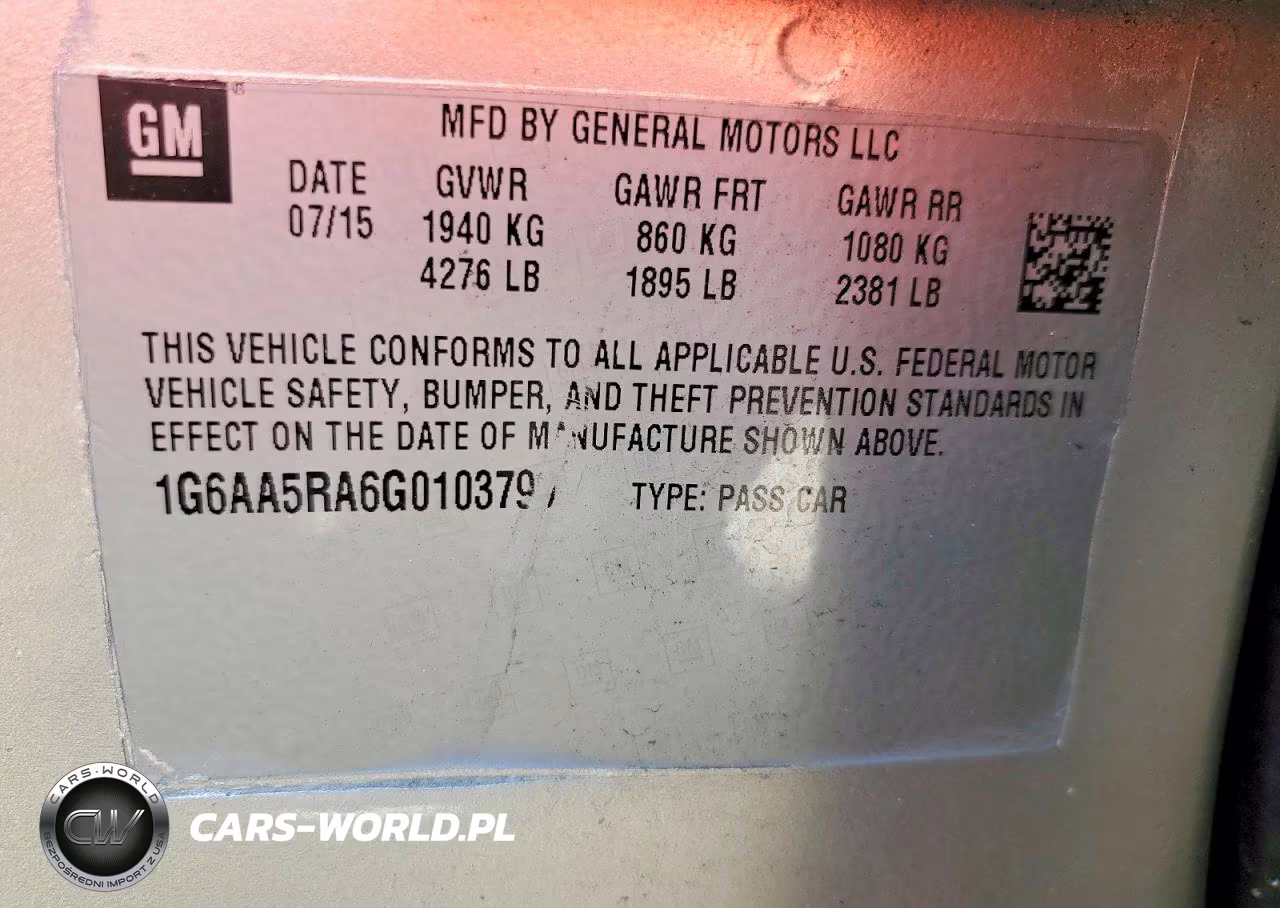 2016 Cadillac Ats VIN:1G6AA5RA6G0103799 - 12