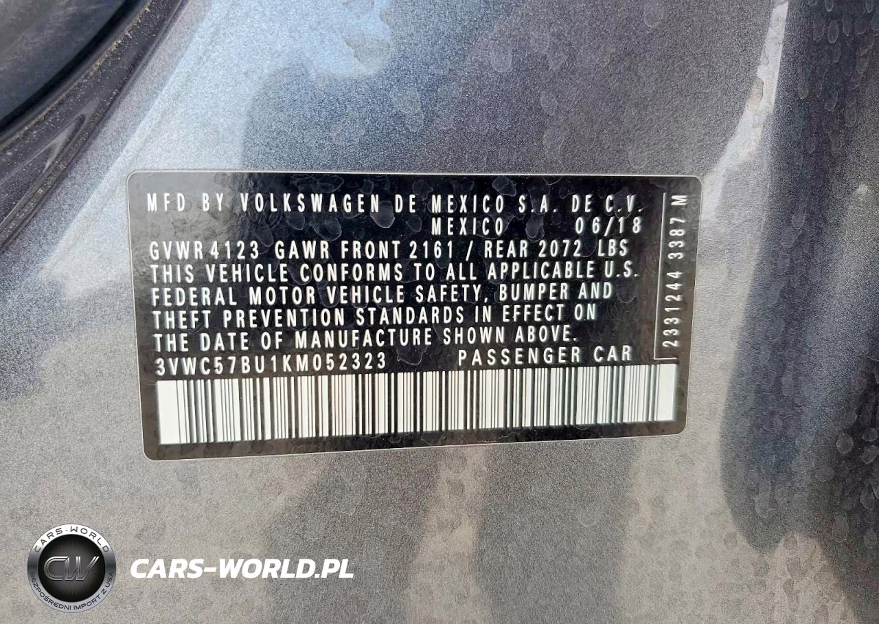 2019 Volkswagen Jetta S VIN:3VWC57BU1KM052323 - 12