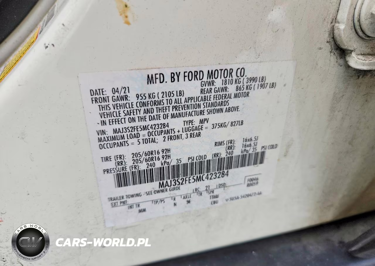 2021 Ford Ecosport S VIN:MAJ3S2FE5MC423284 - 13
