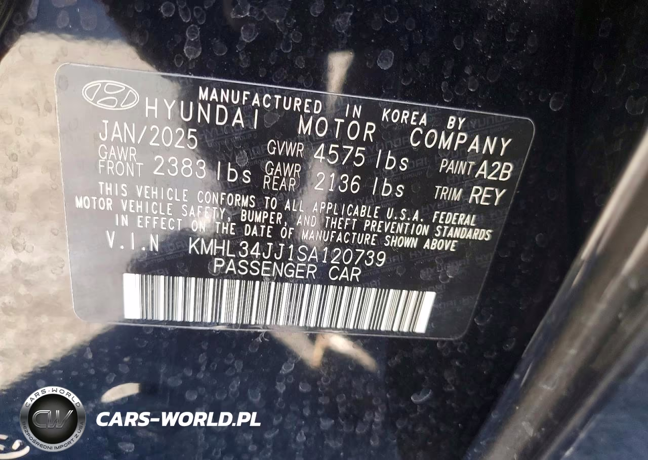 2025 Hyundai Sonata Hybrid Sel VIN:KMHL34JJ1SA120739 - 13