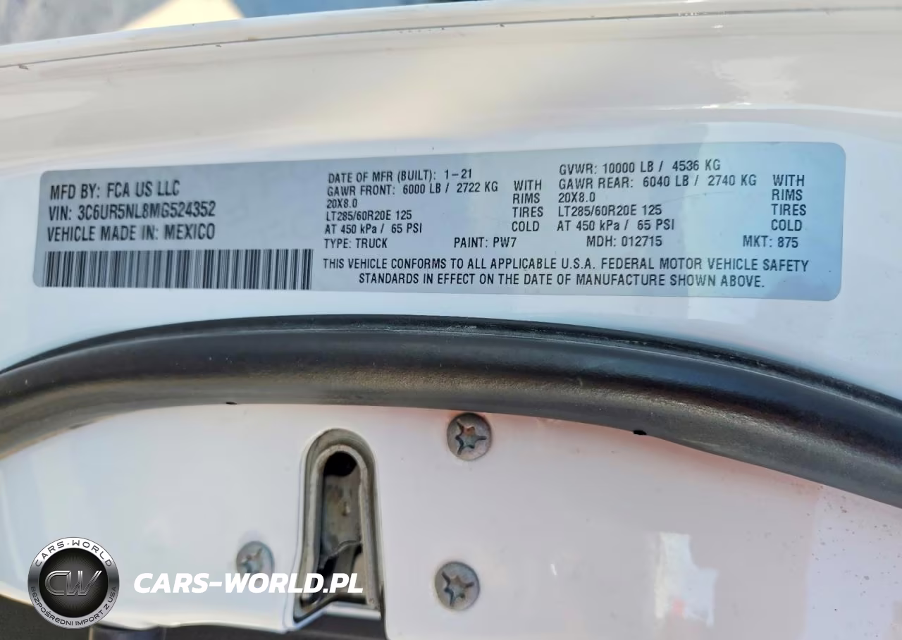 2021 Ram 2500 Laramie VIN:3C6UR5NL8MG524352 - 13