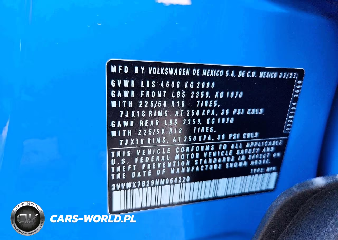 2022 Volkswagen Taos Se VIN:3VVWX7B29NM064220 - 14
