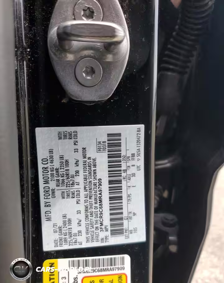2021 Ford Bronco Sport Outer Banks VIN:3FMCR9C68MRA97909 - 13