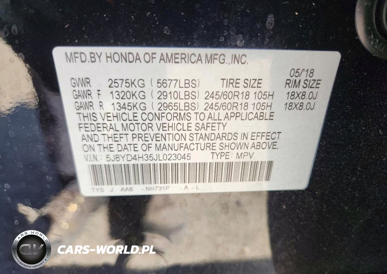 2018 Acura Mdx VIN:5J8YD4H35JL023045 - 13