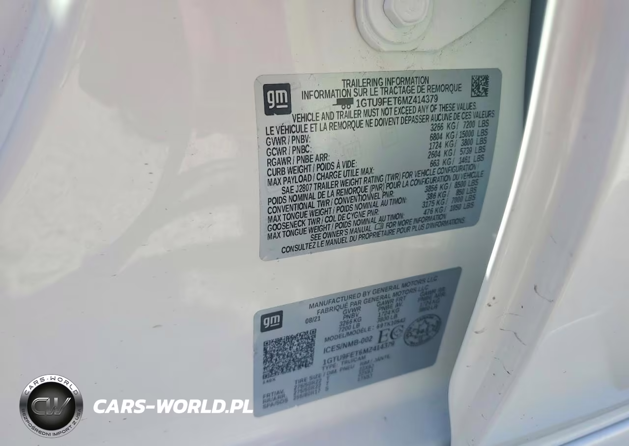 2021 GMC Sierra K1500 Denali VIN:1GTU9FET6MZ414379 - 12