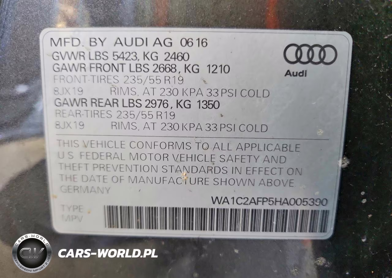 2017 Audi Q5 Premium VIN:WA1C2AFP5HA005390 - 13