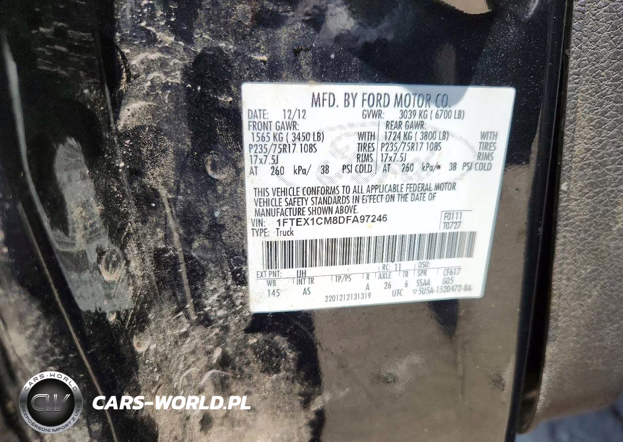 2013 Ford F150 Super Cab VIN:1FTEX1CM8DFA97246 - 12