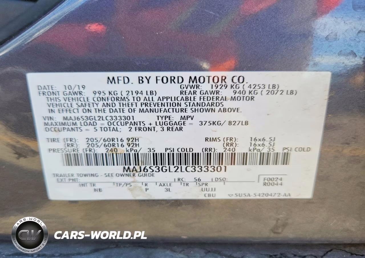 2020 Ford Ecosport Se VIN:MAJ6S3GL2LC333301 - 12