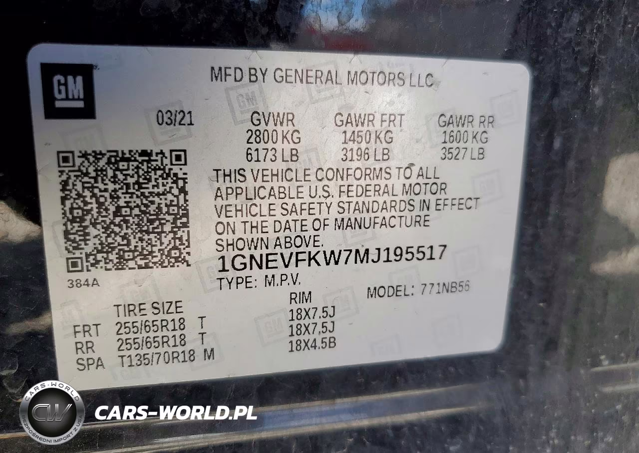 2021 Chevrolet Traverse Ls VIN:1GNEVFKW7MJ195517 - 13