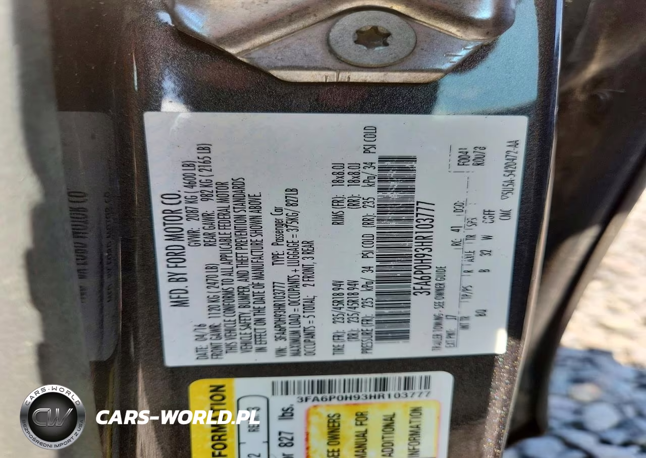 2017 Ford Fusion Se VIN:3FA6P0H93HR103777 - 12