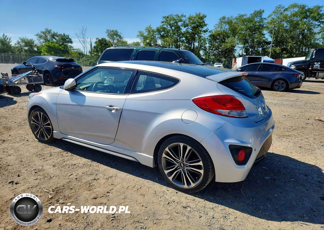 2017 Hyundai Veloster Turbo VIN:KMHTC6AE9HU308494 - 2