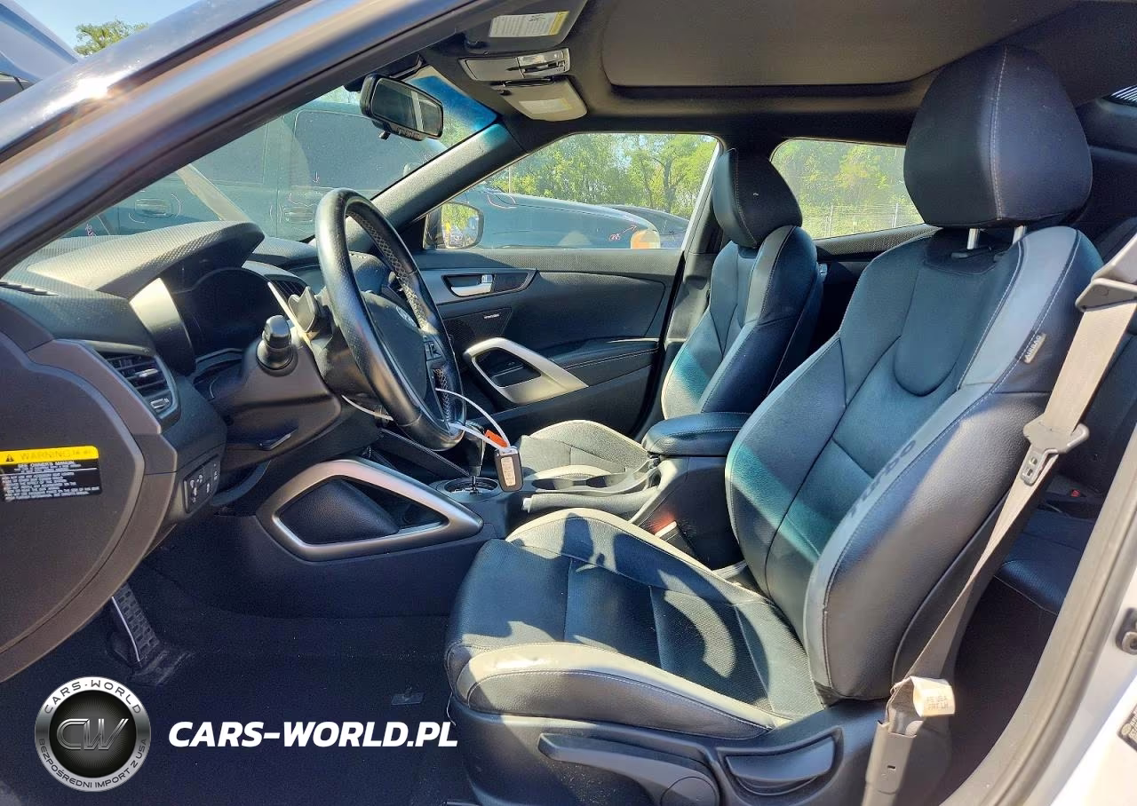 2017 Hyundai Veloster Turbo VIN:KMHTC6AE9HU308494 - 7