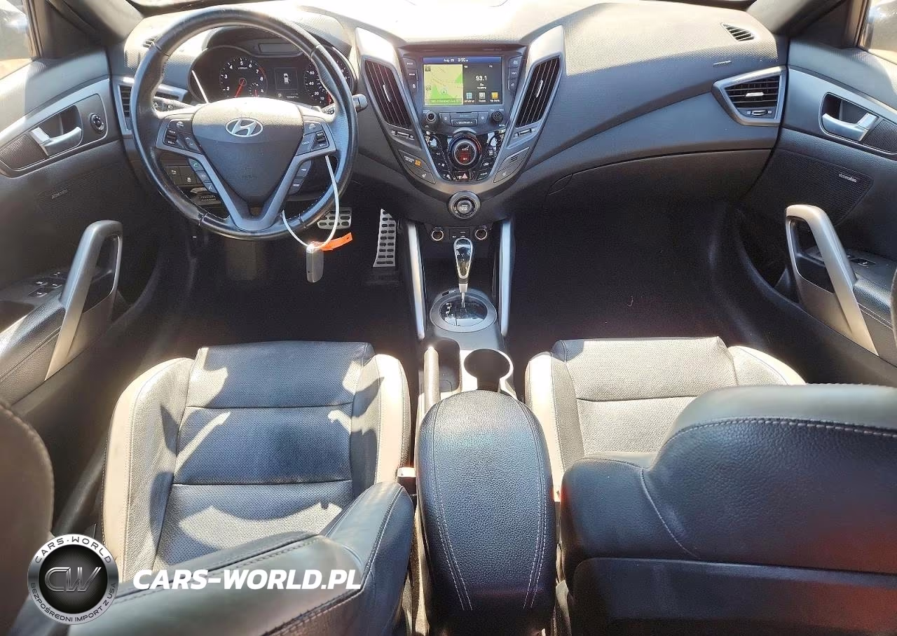 2017 Hyundai Veloster Turbo VIN:KMHTC6AE9HU308494 - 8