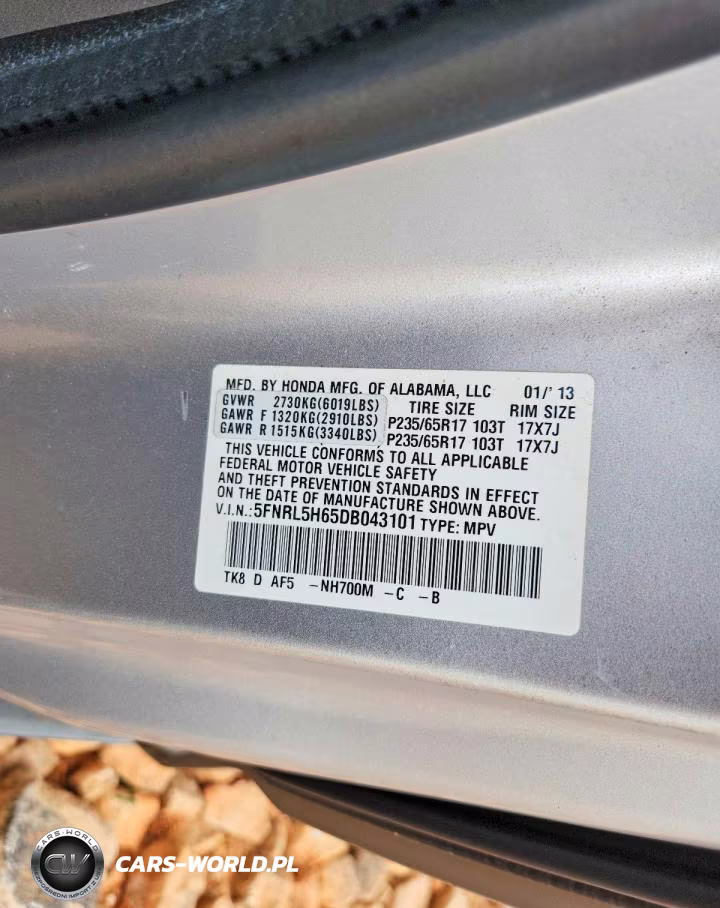 2013 Honda Odyssey Exl VIN:5FNRL5H65DB043101 - 14