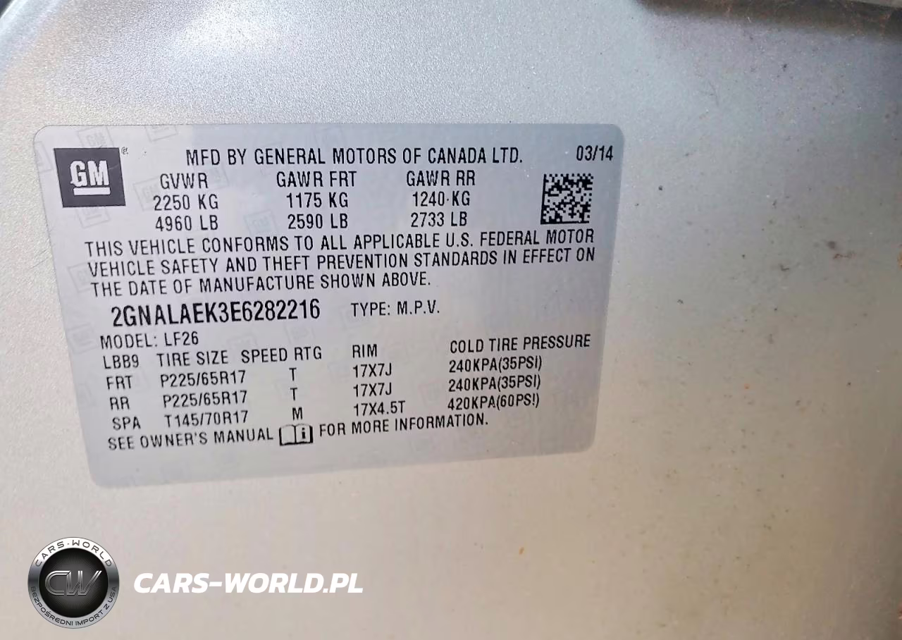 2014 Chevrolet Equinox Ls VIN:2GNALAEK3E6282216 - 12