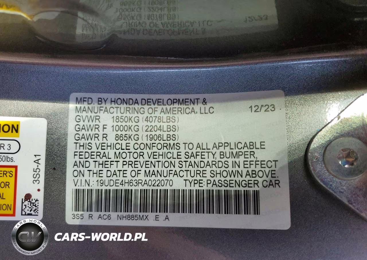 2024 Acura Integra A-Spec Tech VIN:19UDE4H63RA022070 - 13