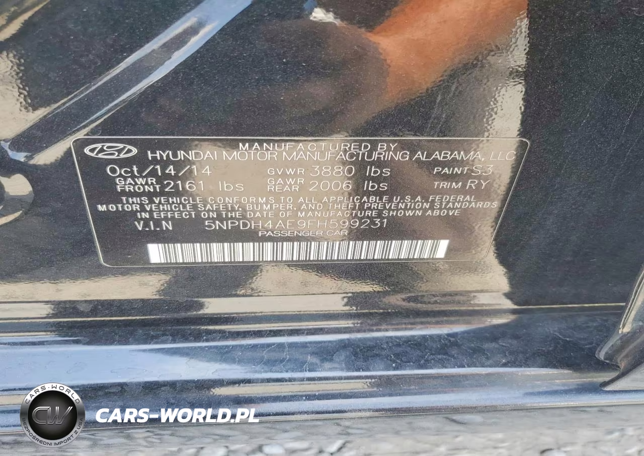 2015 Hyundai Elantra Se VIN:5NPDH4AE9FH599231 - 12