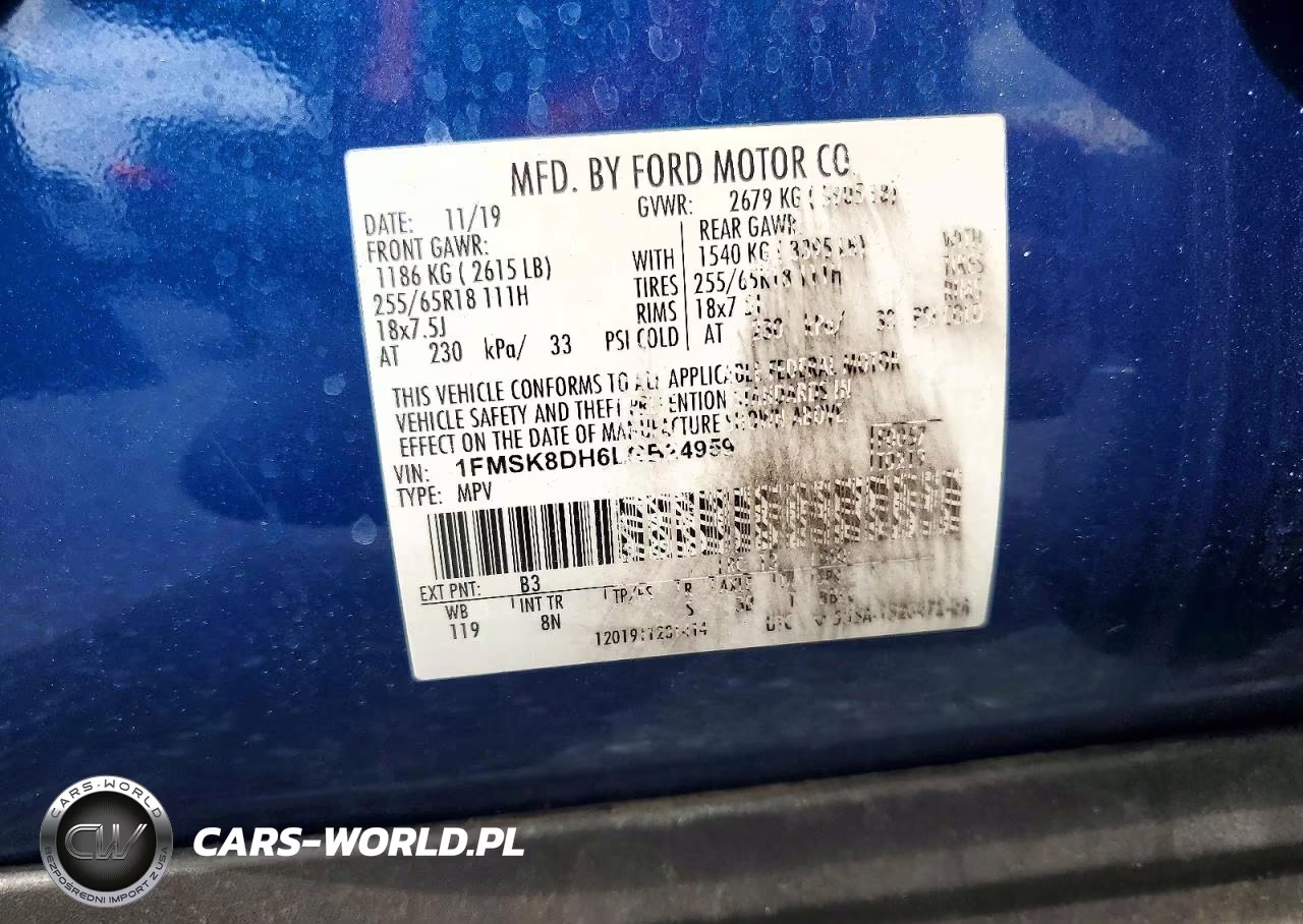 2020 Ford Explorer Xlt VIN:1FMSK8DH6LGB24959 - 13