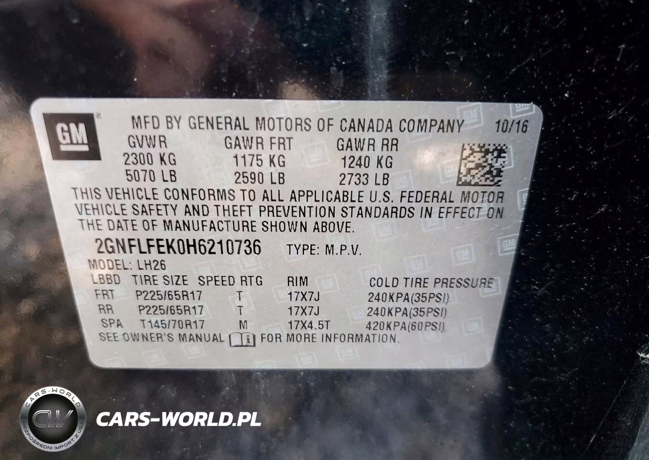 2017 Chevrolet Equinox Lt VIN:2GNFLFEK0H6210736 - 13