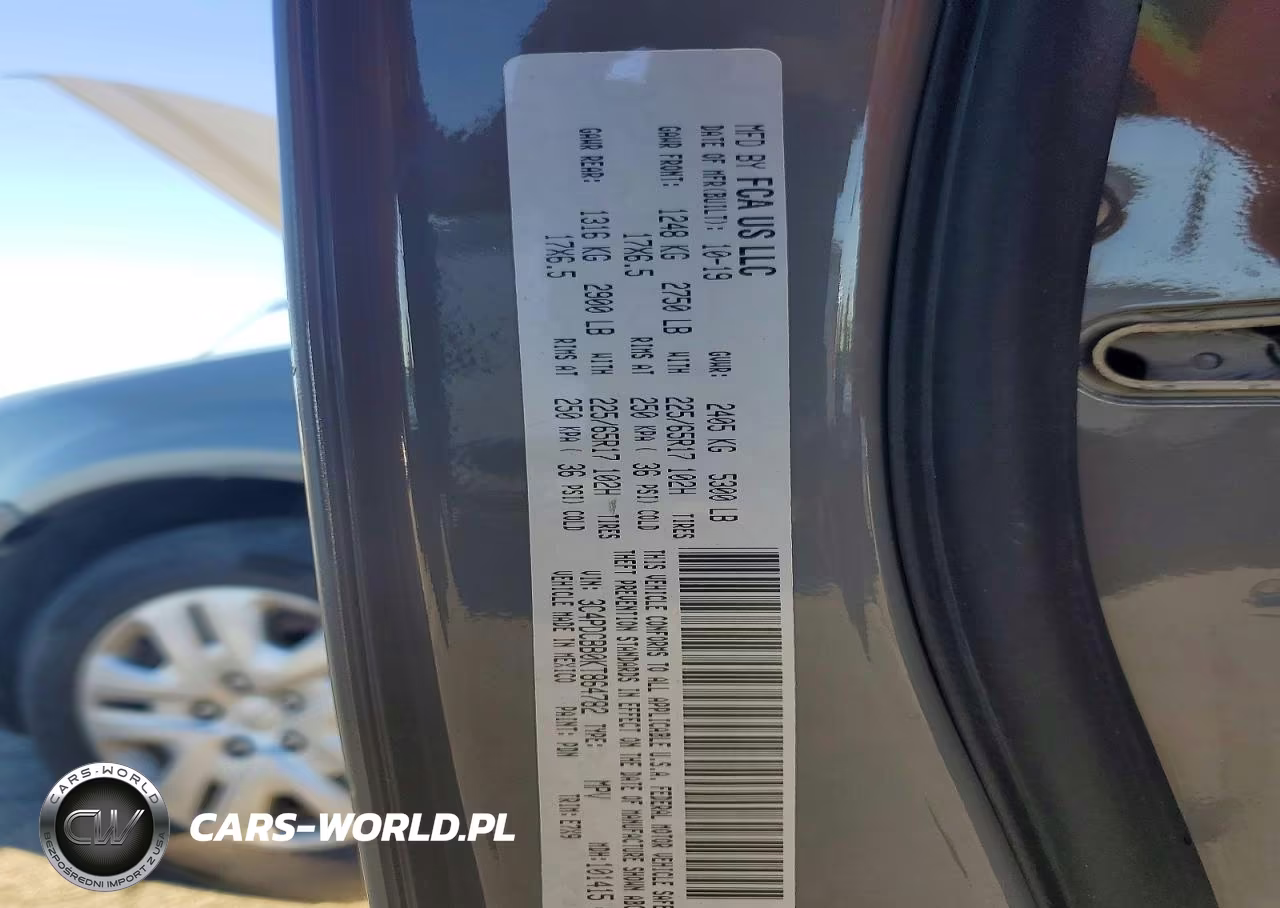 2019 Dodge Journey Se VIN:3C4PDCBB0KT864782 - 13