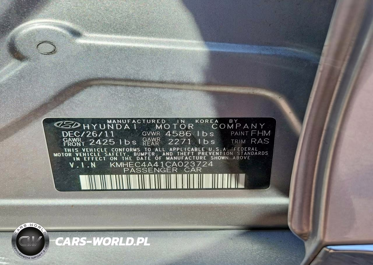 2012 Hyundai Sonata Hybrid VIN:KMHEC4A41CA023724 - 13