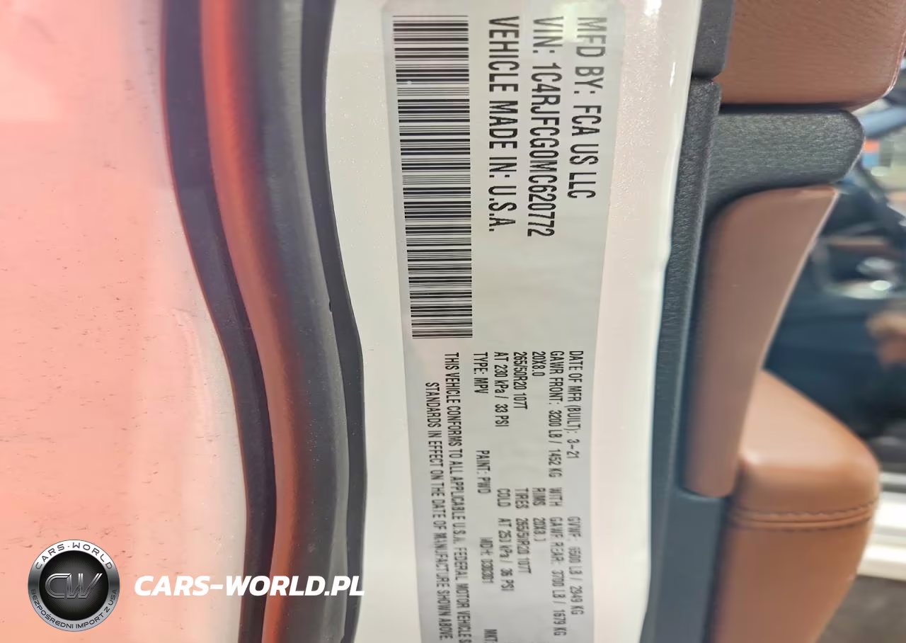 2021 Jeep Grand Cherokee Overland VIN:1C4RJFCG0MC620772 - 13