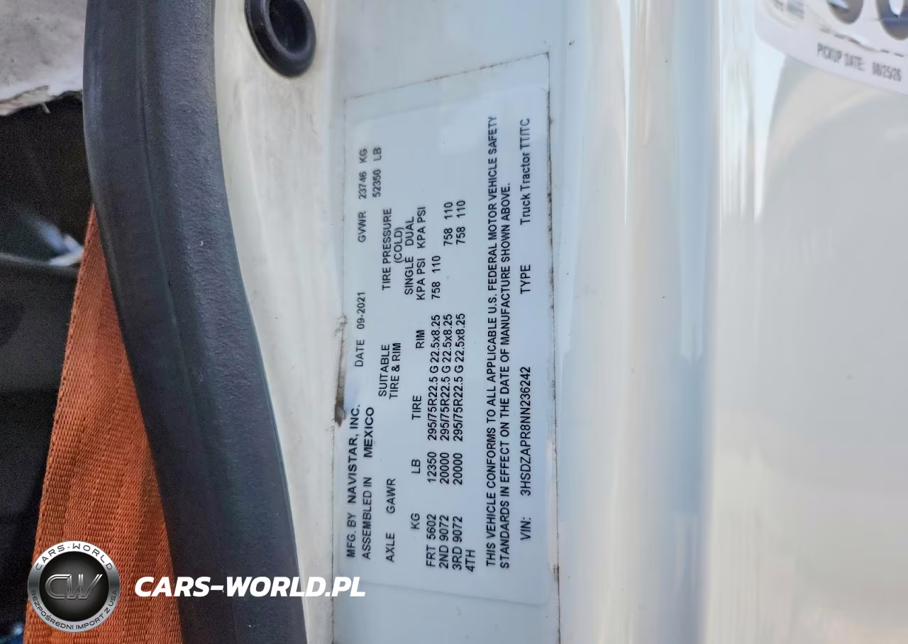 2022 International Lt625 Semi Truck VIN:3HSDZAPR8NN236242 - 12