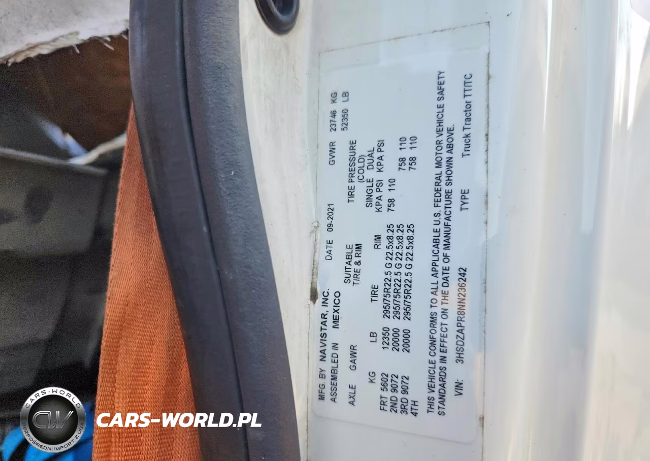 2022 International Lt625 Semi Truck VIN:3HSDZAPR8NN236242 - 13